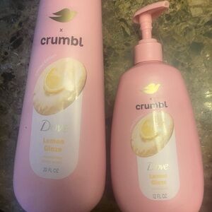 Dove x Crumbl Lemon Glaze Set Body & Hand wash